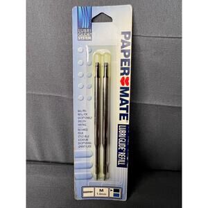 Vintage Paper Mate Lubriglide Refill 2Pk NIP M 1.0mm
